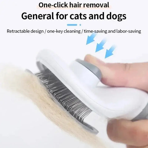 Pet Dog Brush Cat Comb Self Cleaning Pet Hair Remover Brush For Dogs Cats Grooming Tools Pets Dematting Comb Dogs