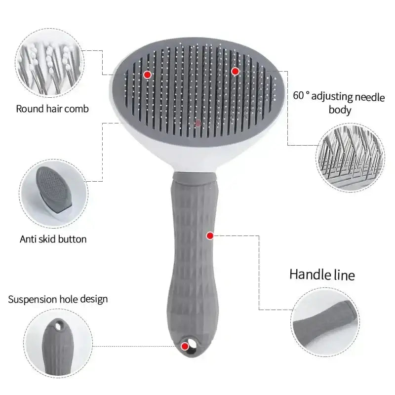 Pet Dog Brush Cat Comb Self Cleaning Pet Hair Remover Brush For Dogs Cats Grooming Tools Pets Dematting Comb Dogs