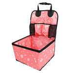 Pet Dog Car Seat with Storage Pockets Universal Pet Seat Cover for Small Medium Dogs Non-Slip Portable Travel Mat &