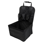 Pet Dog Car Seat with Storage Pockets Universal Pet Seat Cover for Small Medium Dogs Non-Slip Portable Travel Mat &