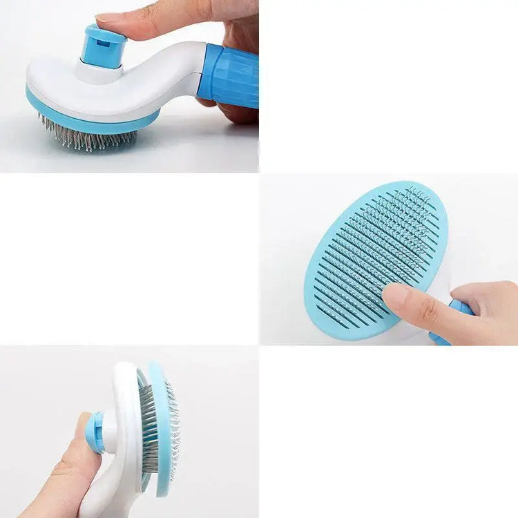 Pet Dog Hair Brush Cat Comb Grooming And Care Cat Brush Stainless Steel Comb For Long Hair Dogs Cleaning Pets Dogs
