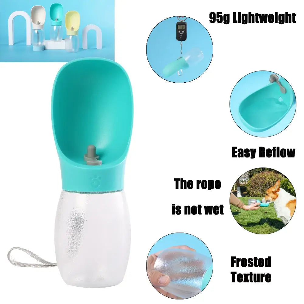Pet Dog Water Bottle 300ML Puppy Drinking Bowls For Small Medium Dogs Cats Hiking Portable Cat Feeder Golden Retriever