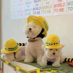 Pet Engineering Team Safety Helmet Puppy Kitten Hat Halloween Pets Accessories Small Medium-Sized Dog Corgi Labrador