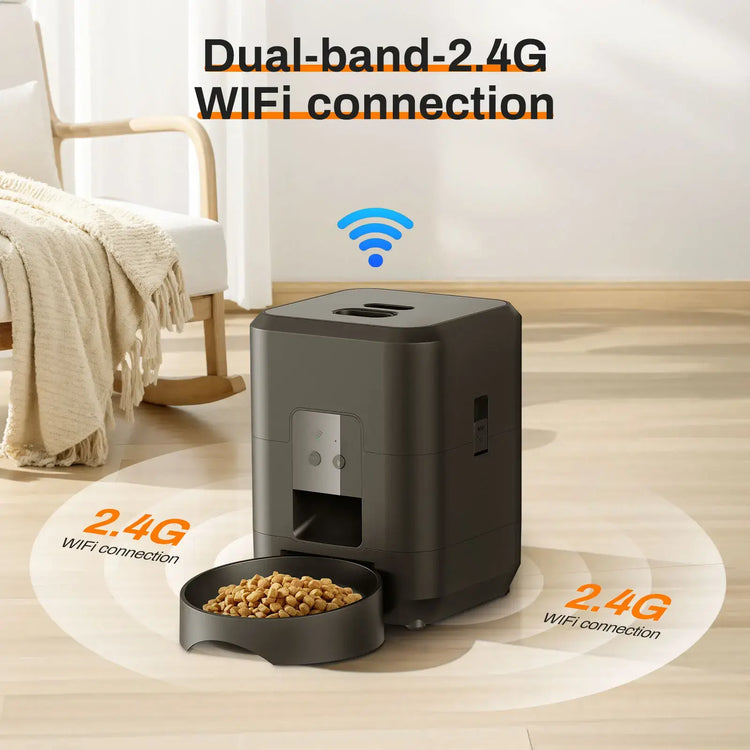 Pet feeding machine APP controlled automatic cat feeder cat dry food dispenser suitable for small and medium-sized pet