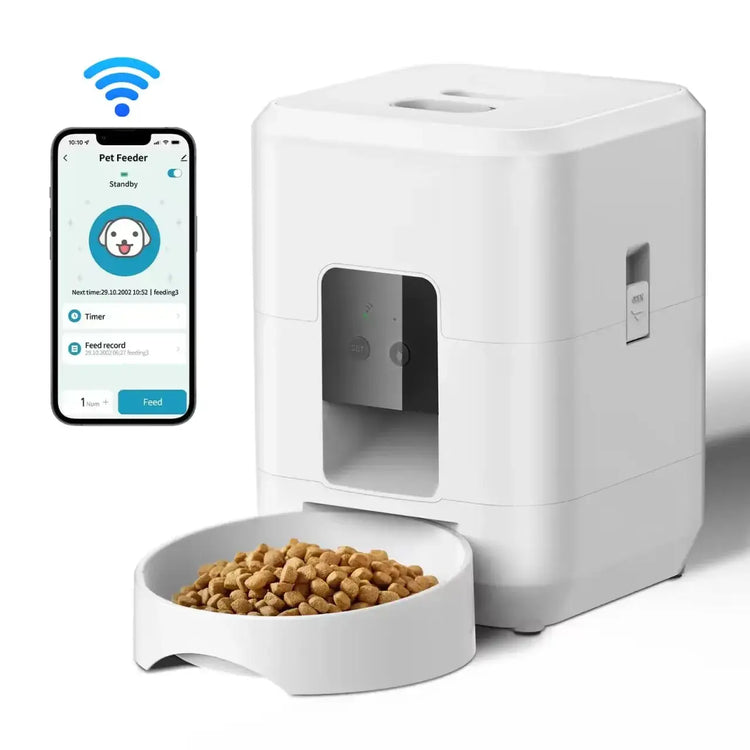 Pet feeding machine APP controlled automatic cat feeder cat dry food dispenser suitable for small and medium-sized pet