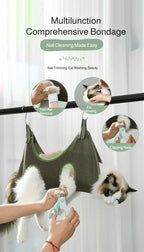 Pet Grooming Hammock Cat Dog Nail Clipper Fixer Teddy Hook Type Feeding Anti-scratch Artifact Restraint Bag Pet