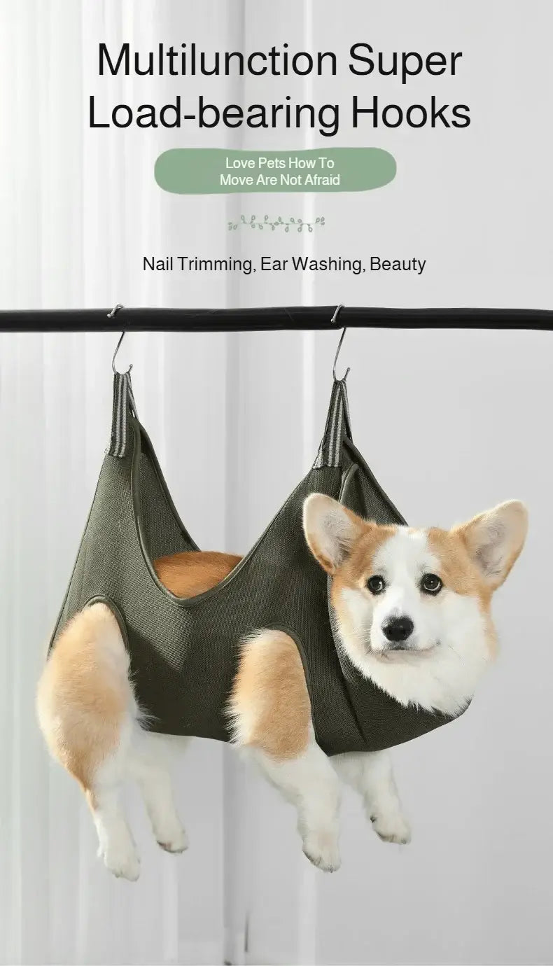 Pet Grooming Hammock Cat Dog Nail Clipper Fixer Teddy Hook Type Feeding Anti-scratch Artifact Restraint Bag Pet