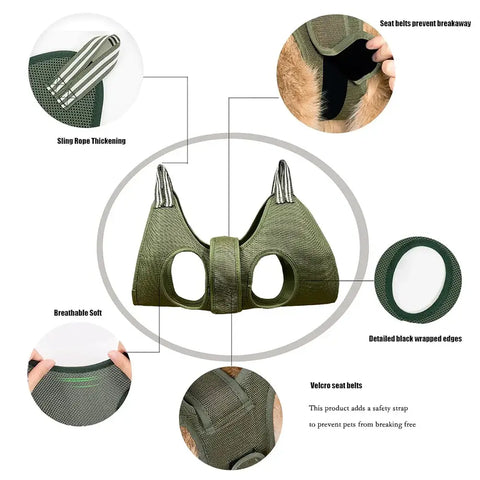 Pet Grooming Hammock Cat Dog Nail Clipper Fixer Teddy Hook Type Feeding Anti-scratch Artifact Restraint Bag Pet