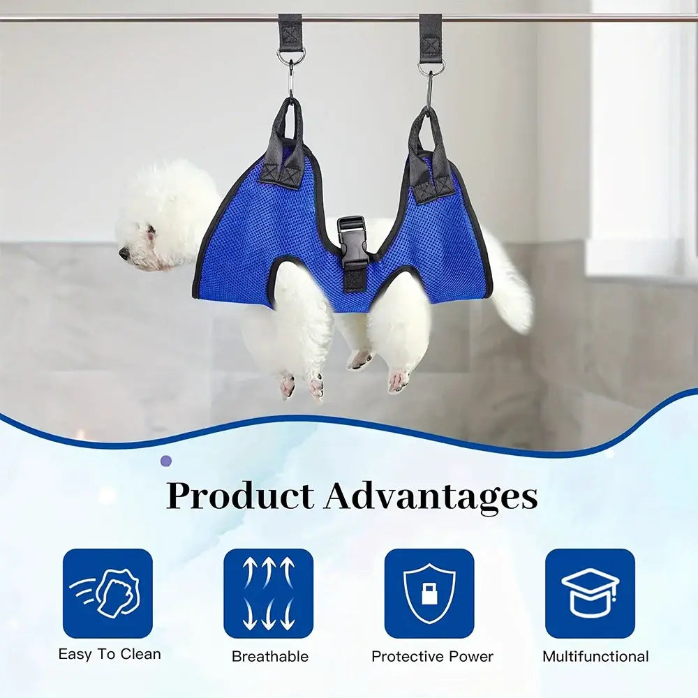 Pet Grooming Hammock Cat Dog Nail Clipper Fixer Teddy Hook Type Feeding Anti-scratch Artifact Restraint Bag Pet