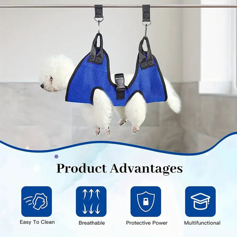 Pet Grooming Hammock Cat Dog Nail Clipper Fixer Teddy Hook Type Feeding Anti-scratch Artifact Restraint Bag Pet
