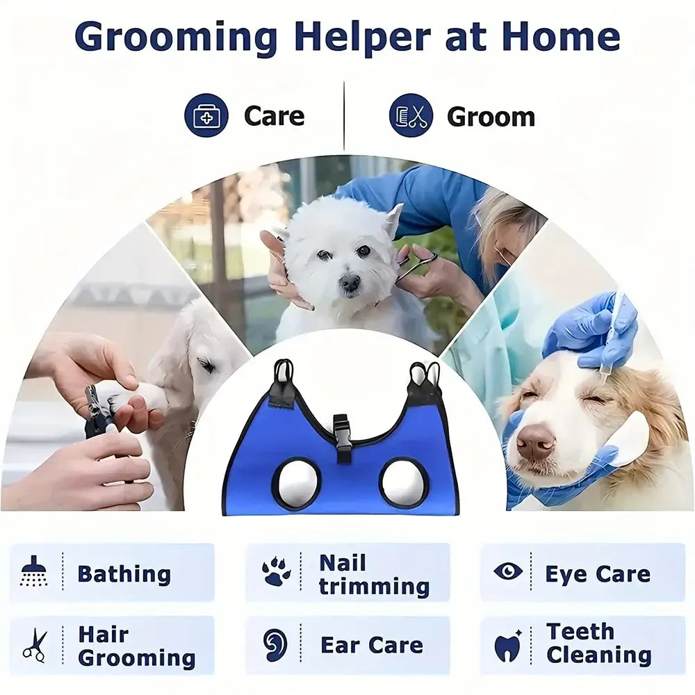 Pet Grooming Hammock Cat Dog Nail Clipper Fixer Teddy Hook Type Feeding Anti-scratch Artifact Restraint Bag Pet