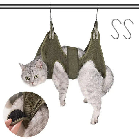 Pet Grooming Hammock Cat Dog Nail Clipper Fixer Teddy Hook Type Feeding Anti-scratch Artifact Restraint Bag Pet