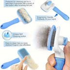 Pet Hair Remover Brush - Effective Shedding Control Gentle Deshedding Comb for Dogs Cats Long Hair Grooming Daily Use &