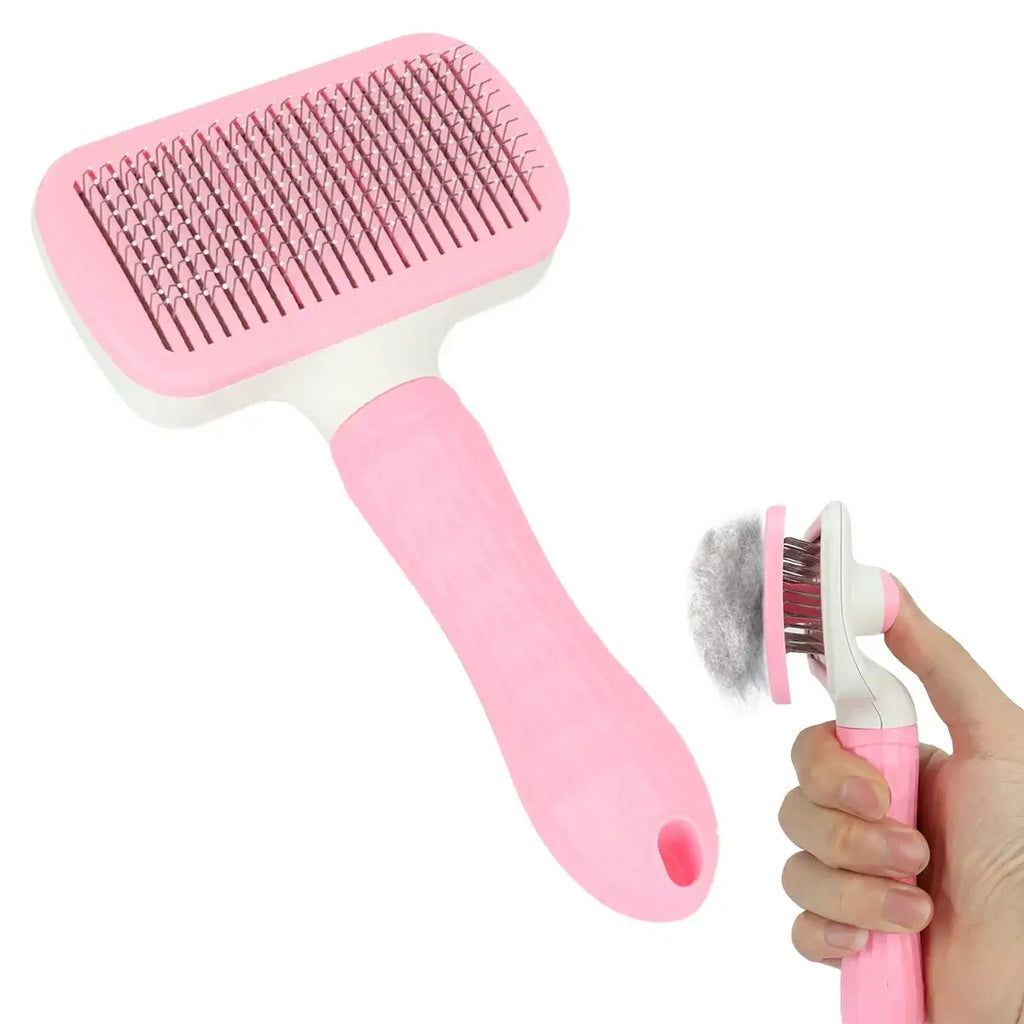 Pet Hair Remover Brush - Effective Shedding Control Gentle Deshedding Comb for Dogs Cats Long Hair Grooming Daily Use &