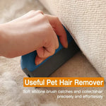 Pet Hair Remover Brush Portable Silicone Double Side Pet Hair Brush Sweater Cleaner Wool Coat Grooming Brush Tool Pet