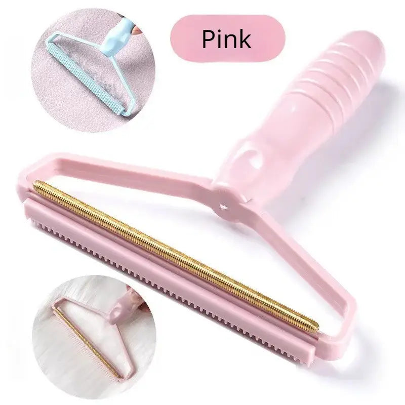 Pet Hair Remover Brush Portable Silicone Double Side Pet Hair Brush Sweater Cleaner Wool Coat Grooming Brush Tool Pet