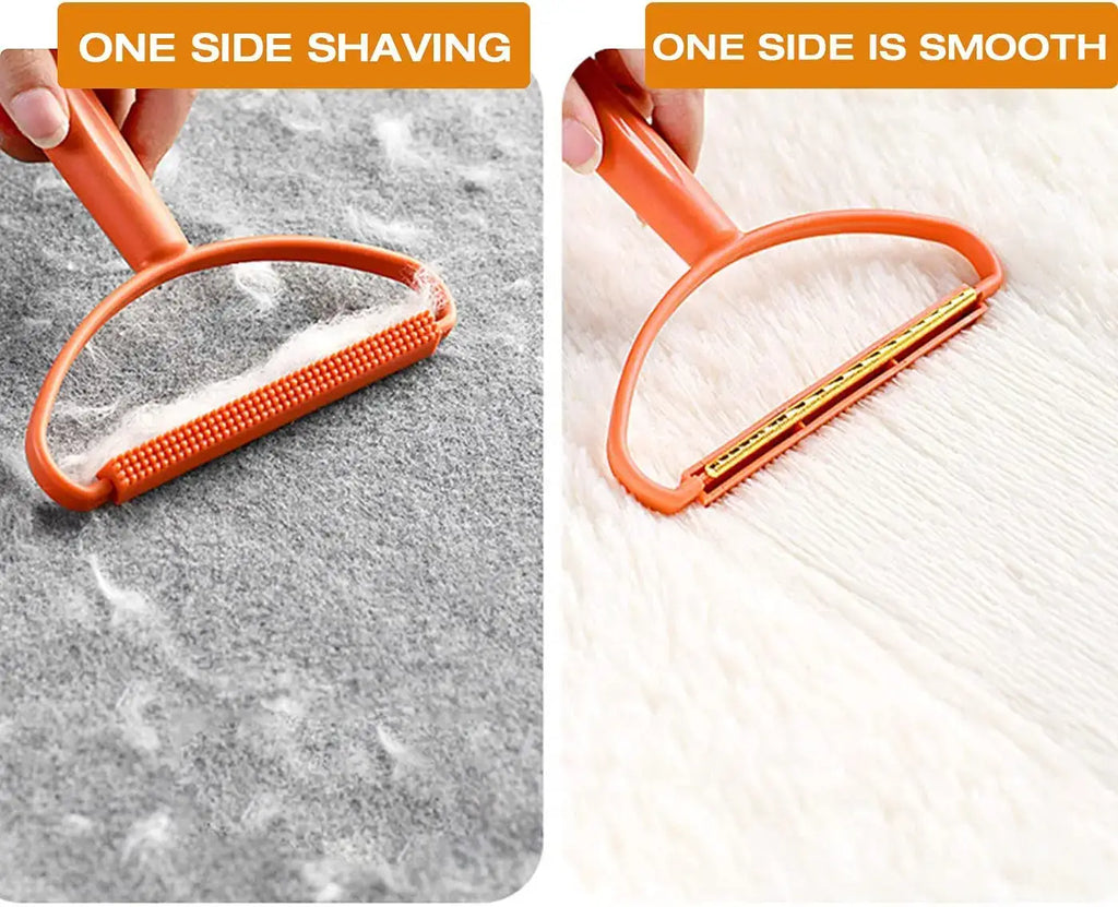 Pet Hair Remover Brush Portable Silicone Double Side Pet Hair Brush Sweater Cleaner Wool Coat Grooming Brush Tool Pet