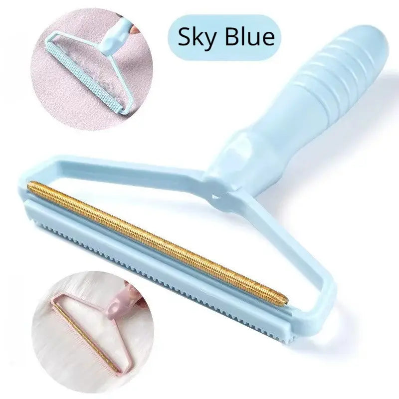 Pet Hair Remover Brush Portable Silicone Double Side Pet Hair Brush Sweater Cleaner Wool Coat Grooming Brush Tool Pet