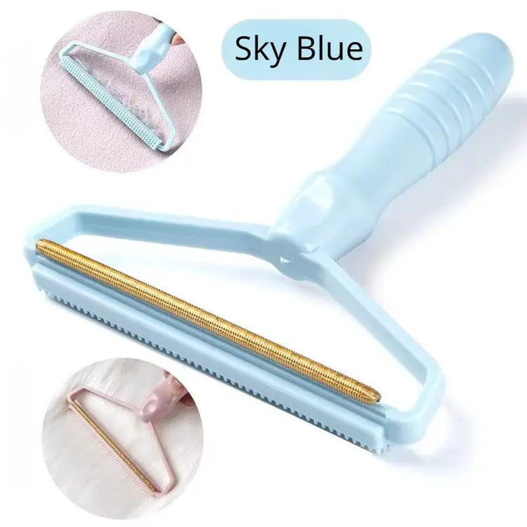 Pet Hair Remover Brush Portable Silicone Double Side Pet Hair Brush Sweater Cleaner Wool Coat Grooming Brush Tool Pet