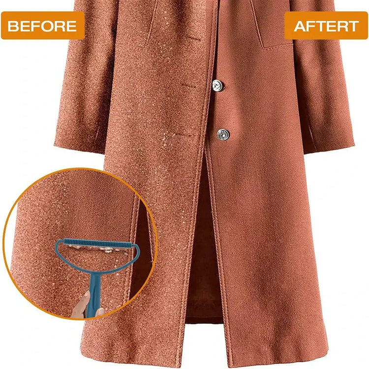 Pet Hair Remover Brush Portable Silicone Double Side Pet Hair Brush Sweater Cleaner Wool Coat Grooming Brush Tool Pet