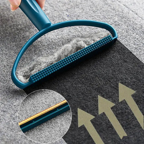 Pet Hair Remover Brush Portable Silicone Double Side Pet Hair Brush Sweater Cleaner Wool Coat Grooming Brush Tool Pet