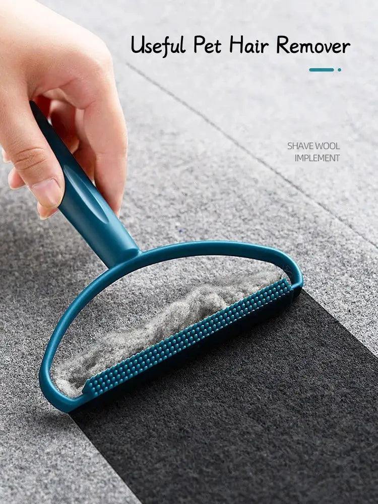 Pet Hair Remover Brush Portable Silicone Double Side Pet Hair Brush Sweater Cleaner Wool Coat Grooming Brush Tool Pet
