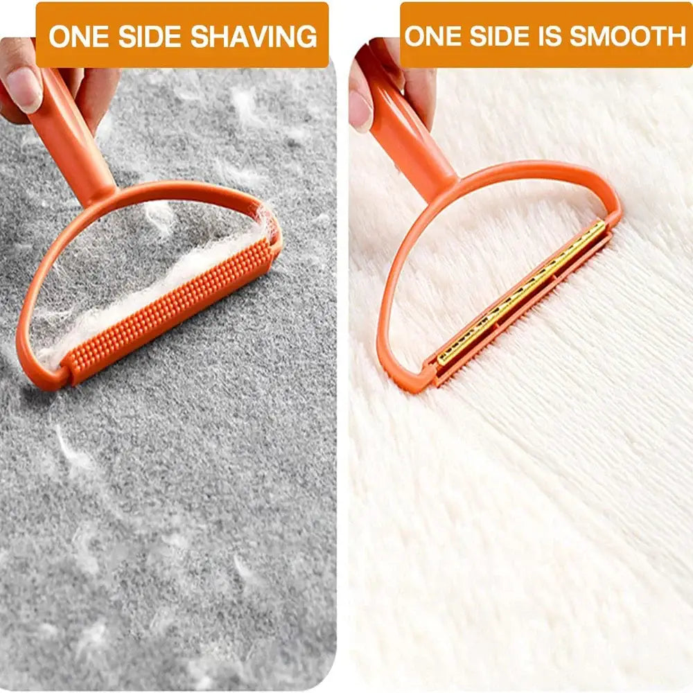 Pet Hair Remover Brush Portable Silicone Double Side Pet Hair Brush Sweater Cleaner Wool Coat Grooming Brush Tool Pet