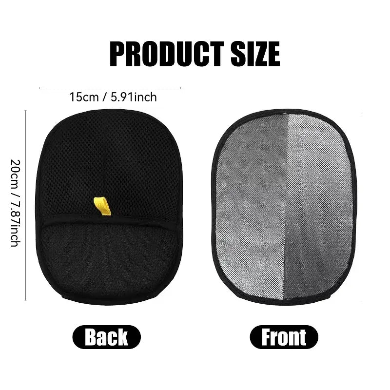 Pet Hair Remover Portable Washable Clothes Hair Dehairing Gloves Pet Cleaning Products Pet Accessories - Black