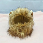 Pet Hairpiece - Humorous Lion Mane Headgear for Dogs and Cats Adjustable Costume Accessories for Fun Dress-up and Play