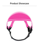 Pet Helmet Pink Dog Cat Wear Comfortable Motorbike Sports Outdoor Accessories Headwear Double Hole Adjustable Pet