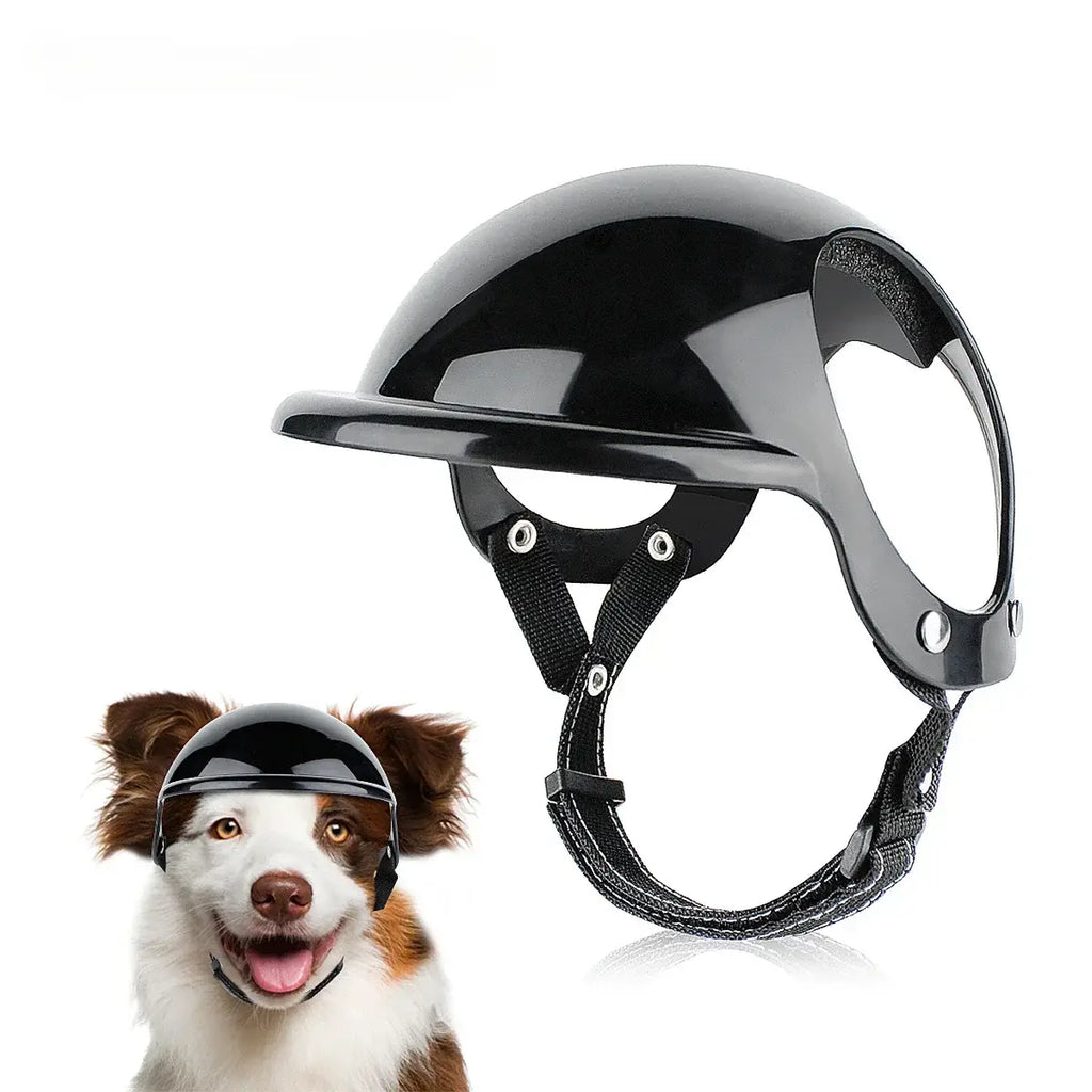 Pet Helmet Pink Dog Cat Wear Comfortable Motorbike Sports Outdoor Accessories Headwear Double Hole Adjustable Pet
