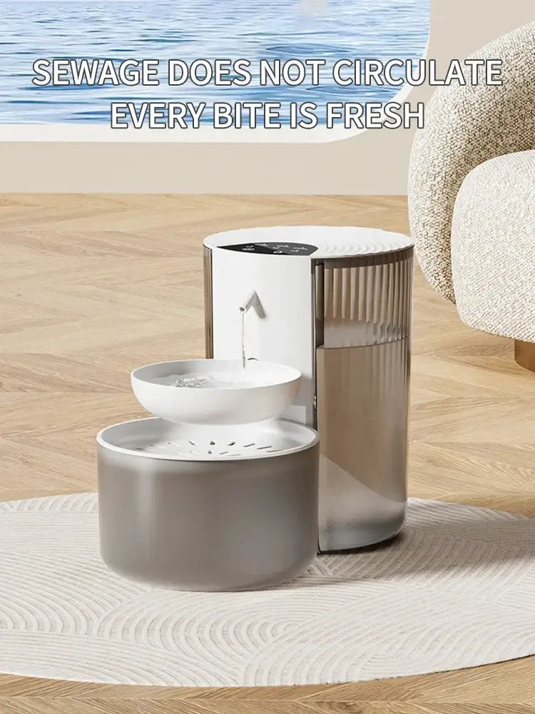 Pet Intelligent Water Dispenser Clean And Dirty Separation Dumping Type Automatic Water Dispenser For Cats Large