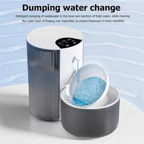 Pet Intelligent Water Dispenser Clean And Dirty Separation Dumping Type Automatic Water Dispenser For Cats Large
