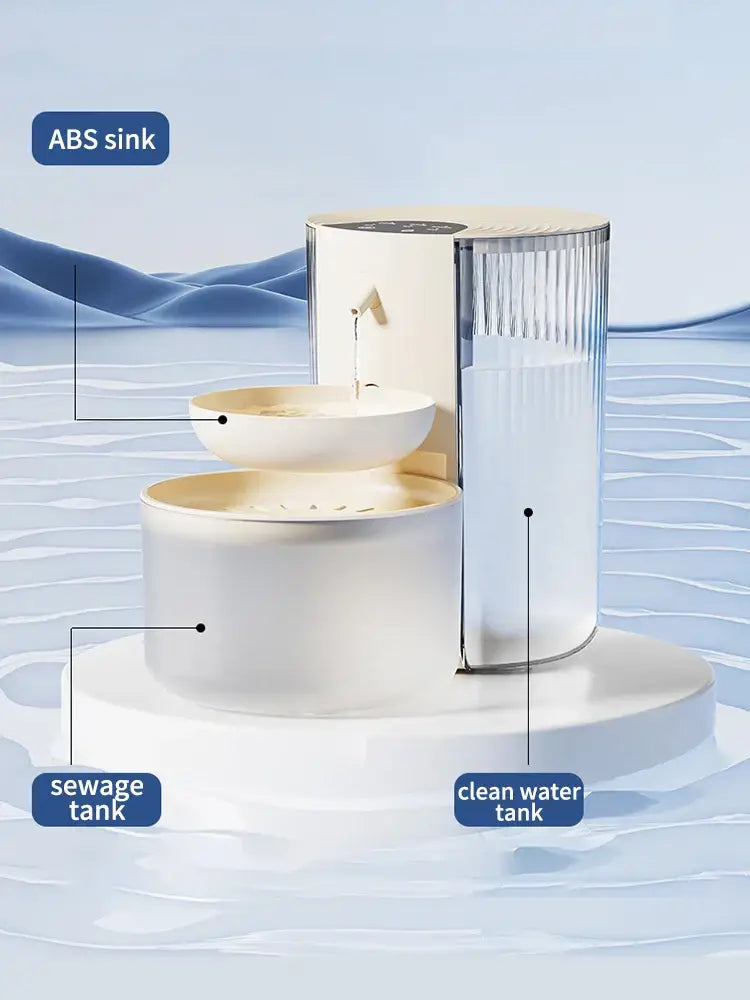Pet Intelligent Water Dispenser Clean And Dirty Separation Dumping Type Automatic Water Dispenser For Cats Large