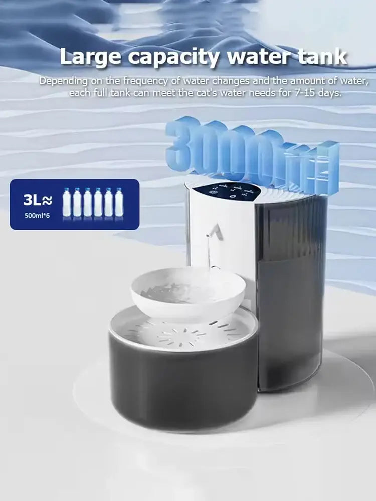 Pet Intelligent Water Dispenser Clean And Dirty Separation Dumping Type Automatic Water Dispenser For Cats Large