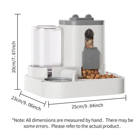 Pet large-capacity feeder integrated automatic water dispenser cat food bowl dog feeding bowl cat bowl dog bowl pet