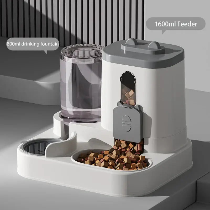 Pet large-capacity feeder integrated automatic water dispenser cat food bowl dog feeding bowl cat bowl dog bowl pet