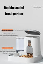Pet large-capacity feeder integrated automatic water dispenser cat food bowl dog feeding bowl cat bowl dog bowl pet