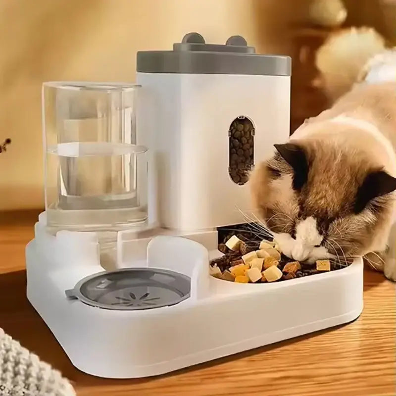 Pet large-capacity feeder integrated automatic water dispenser cat food bowl dog feeding bowl cat bowl dog bowl pet