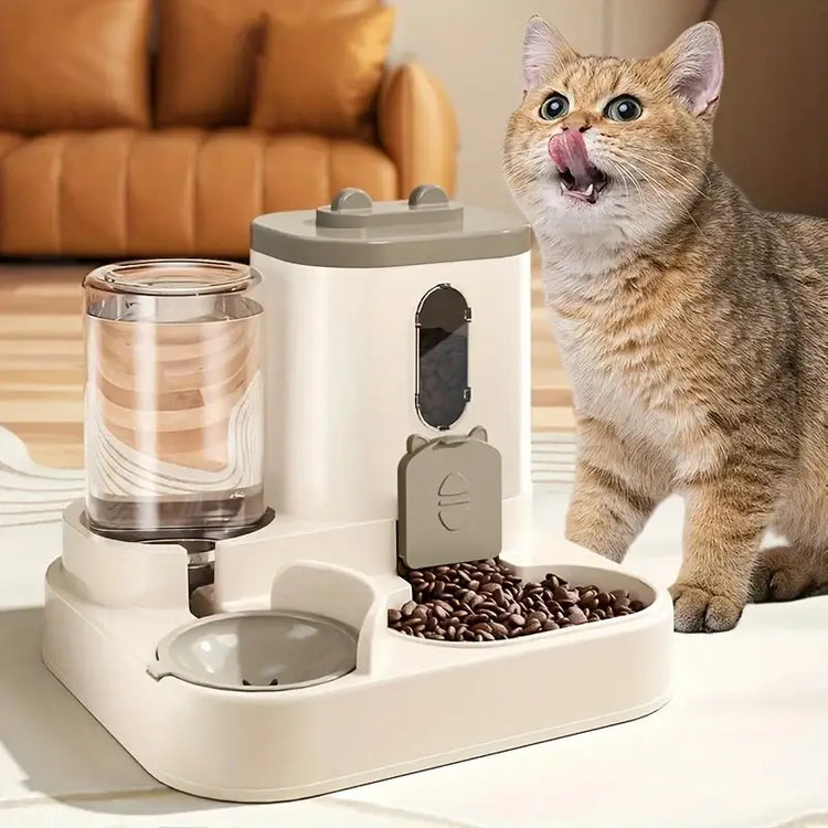 Pet large-capacity feeder integrated automatic water dispenser cat food bowl dog feeding bowl cat bowl dog bowl pet
