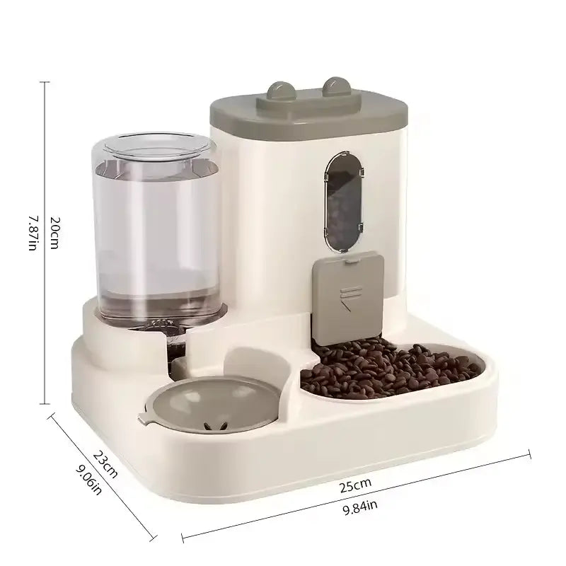 Pet large-capacity feeder integrated automatic water dispenser cat food bowl dog feeding bowl cat bowl dog bowl pet