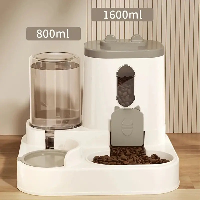 Pet large-capacity feeder integrated automatic water dispenser cat food bowl dog feeding bowl cat bowl dog bowl pet