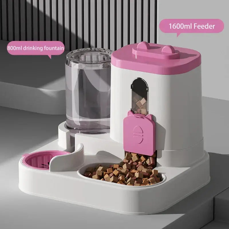 Pet large-capacity feeder integrated automatic water dispenser cat food bowl dog feeding bowl cat bowl dog bowl pet