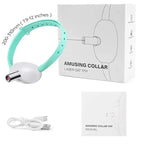 Pet laser cat teasing collar USB charging intelligent electric version adjustable size cat interactive product - 1pc