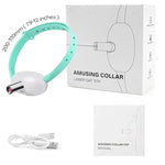 Pet laser cat teasing collar USB charging intelligent electric version adjustable size cat interactive product - 1pc
