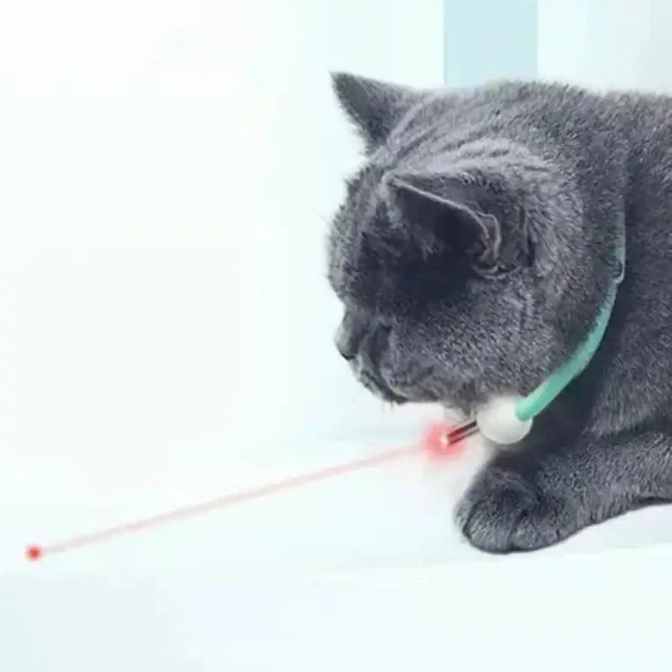 Pet laser cat teasing collar USB charging intelligent electric version adjustable size cat interactive product - 1pc