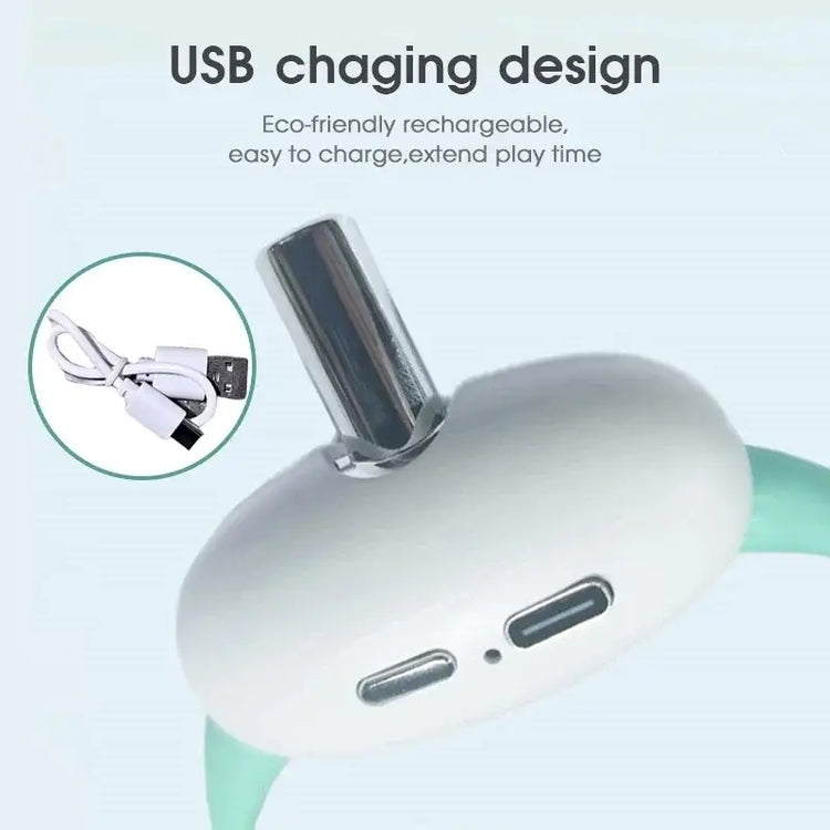 Pet laser cat teasing collar USB charging intelligent electric version adjustable size cat interactive product - 1pc