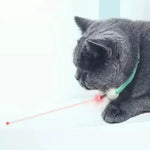 Pet laser cat teasing collar USB charging intelligent electric version adjustable size cat interactive product - 1pc