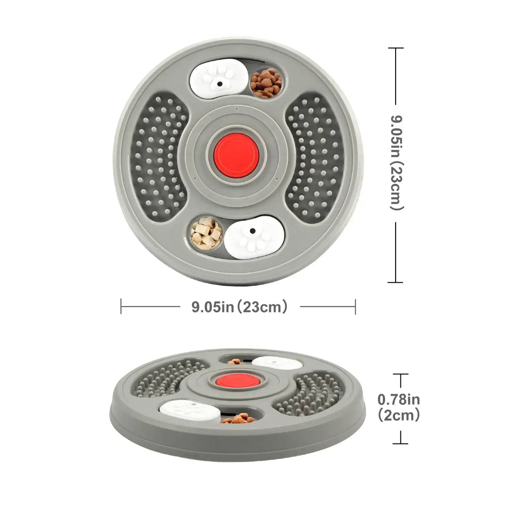 Pet licking bowl Puzzle Toy Food Dispenser Boredom Relief IQ Training Fixable Crate Anti Slip Slow Feeder Bowl For Dogs