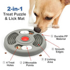 Pet licking bowl Puzzle Toy Food Dispenser Boredom Relief IQ Training Fixable Crate Anti Slip Slow Feeder Bowl For Dogs